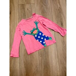 Mini Boden 2-3Y Frog Appliqué Tee